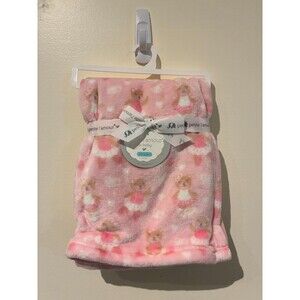 NWT Petite L'amour 30" x 40" Baby Blanket - Pink Teddy Bears